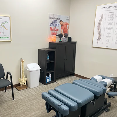 Chiropractic Fishers IN Adjustment Room Spine