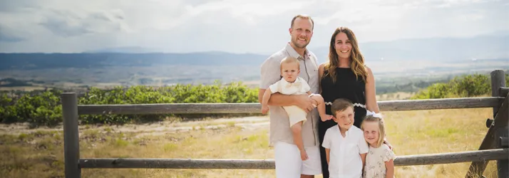 Chiropractor Fishers IN Nathan & Caitlin Ziegler With Family